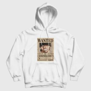 Roronoa Zoro Wanted Poster One Piece Hoodie 3
