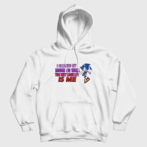 Sonic I Cleaned My Room So Well That Only Trash Left Is Me Hoodie