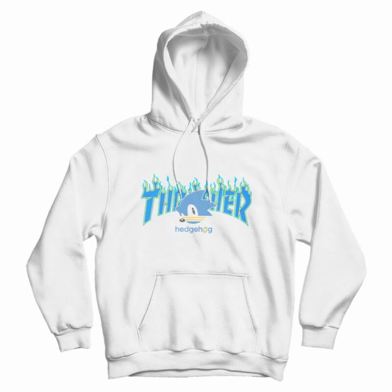 Sonic The Hedgehog x Thrasher Collab Hoodie Sonic The Hedgehog x Thrasher Collab Hoodie
