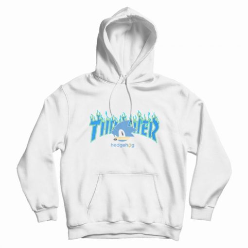 Sonic The Hedgehog x Thrasher Collab Hoodie Sonic The Hedgehog x Thrasher Collab Hoodie