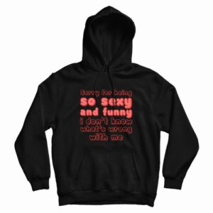 Sorry For Being So Sexy and Funny I Dont Know Whats Wrong With Me Hoodie 3