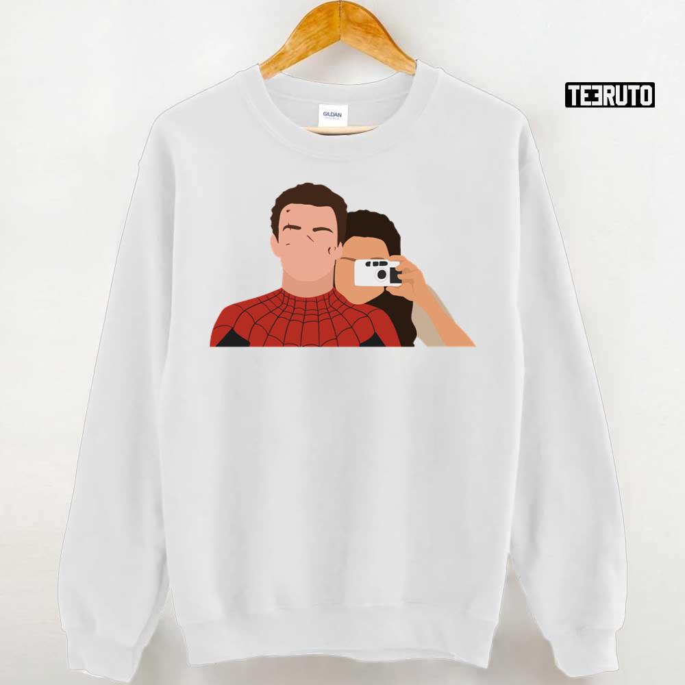 Spider-Man Tom Holland And Zendaya Mj Unisex T-Shirt Spider-Man Tom Holland And Zendaya Mj Unisex T-Shirt