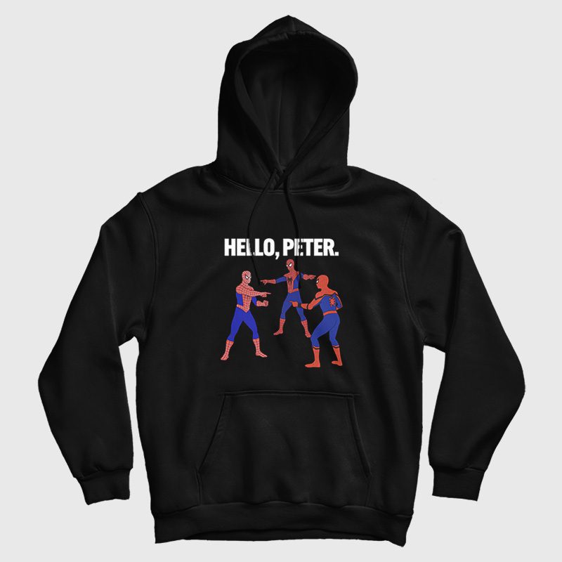 Spiderman Hello Peter Hoodie Spiderman Hello Peter Hoodie