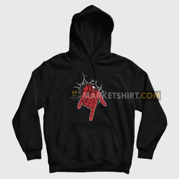 Spiderman Love You I Love You Sign Language Hoodie