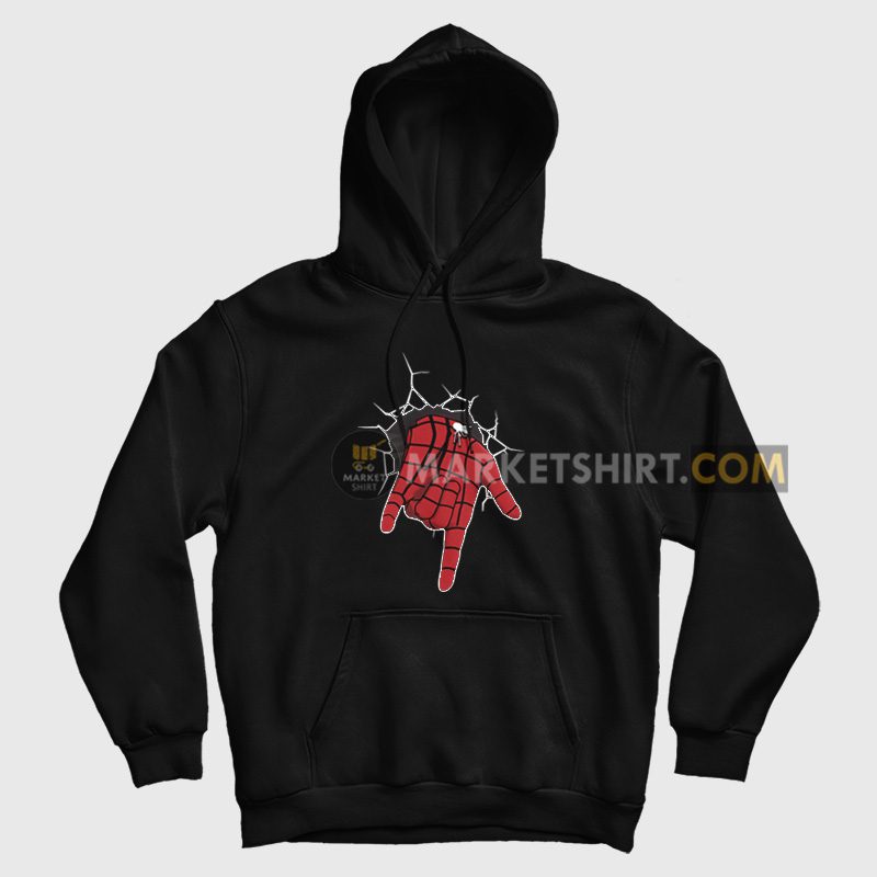 Spiderman Love You I Love You Sign Language Hoodie Spiderman Love You I Love You Sign Language Hoodie