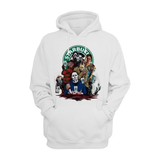 Starbucks Coffee Horror Film Characters Hoodies Starbucks Coffee Horror Film Characters Hoodies