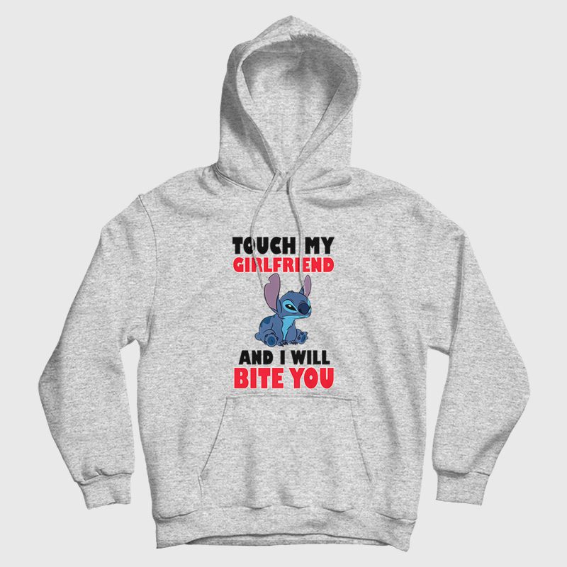 Stitch Touch My and I Will Bite You Hoodie Stitch Touch My and I Will Bite You Hoodie