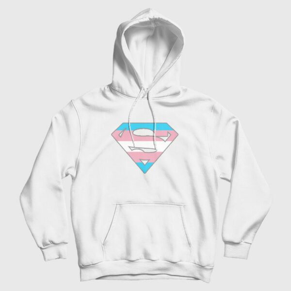 Superman Logo Trans Rights Are Human Rights Hoodie