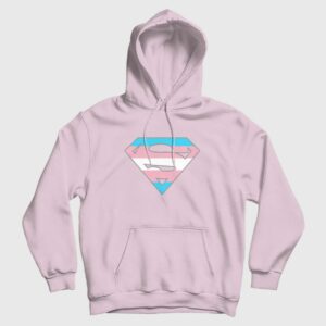 Superman Logo Trans Rights Are Human Rights Hoodie 3