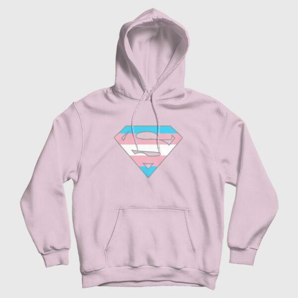 Superman Logo Trans Rights Are Human Rights Hoodie