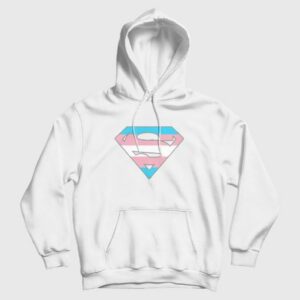 Superman Logo Trans Rights Are Human Rights Hoodie 4