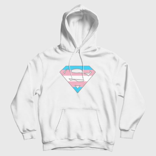 Superman Logo Trans Rights Are Human Rights Hoodie Superman Logo Trans Rights Are Human Rights Hoodie