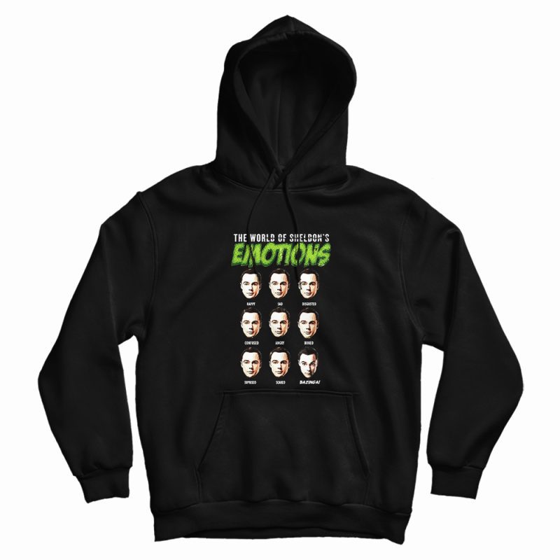 The Big Bang Theory World of Sheldon’s Emotions Hoodie The Big Bang Theory World of Sheldon’s Emotions Hoodie