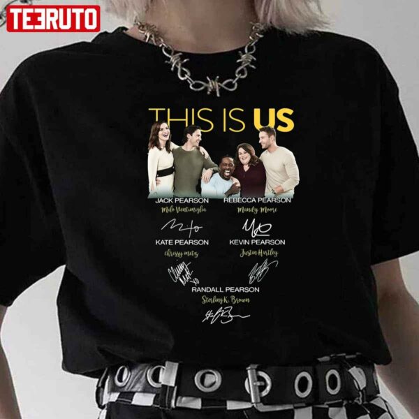 This Is Us All Signatures Jack Rebecca Pearson Unisex T-Shirt