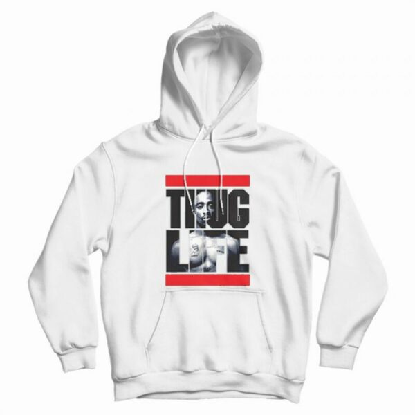 Tupac Thug Life Run Dmc Parody Hoodie