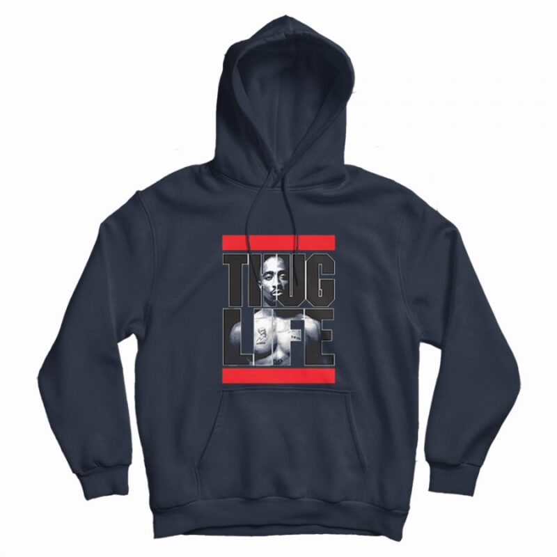 Tupac Thug Life Run Dmc Parody Hoodie Tupac Thug Life Run Dmc Parody Hoodie