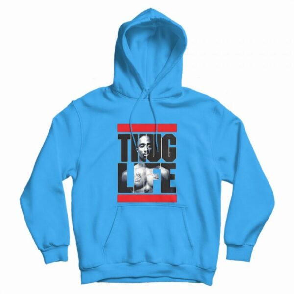 Tupac Thug Life Run Dmc Parody Hoodie