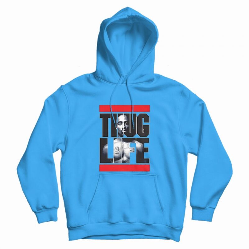 Tupac Thug Life Run Dmc Parody Hoodie Tupac Thug Life Run Dmc Parody Hoodie