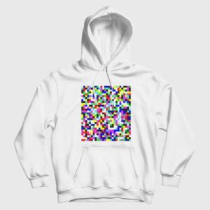 Tv Pixel Noise Grain Screen Vector Glitch Effect Hoodie