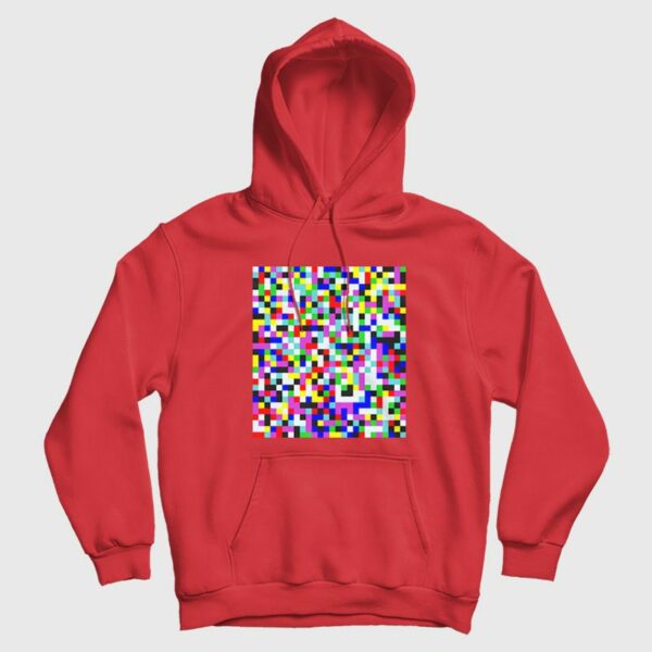 Tv Pixel Noise Grain Screen Vector Glitch Effect Hoodie