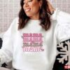 Valentine’s Day Mama Pink Leopard Unisex Sweatshirt Unisex T-Shirt