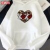 Valentine Leopard Heart Xoxo Unisex Hoodie