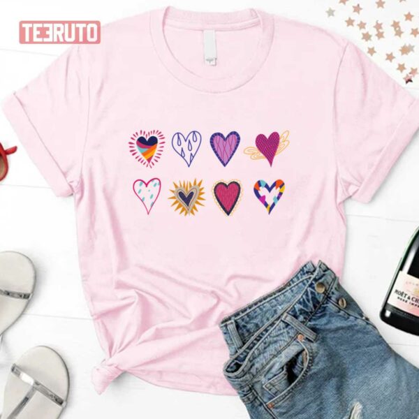 Valentines Day For Teachers Love Hearts Unisex Sweatshirt