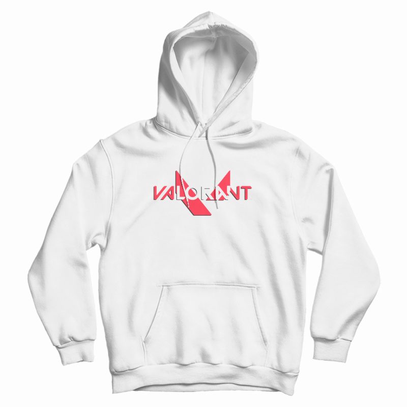 Valorant Red Logo Font Hoodie Valorant Red Logo Font Hoodie