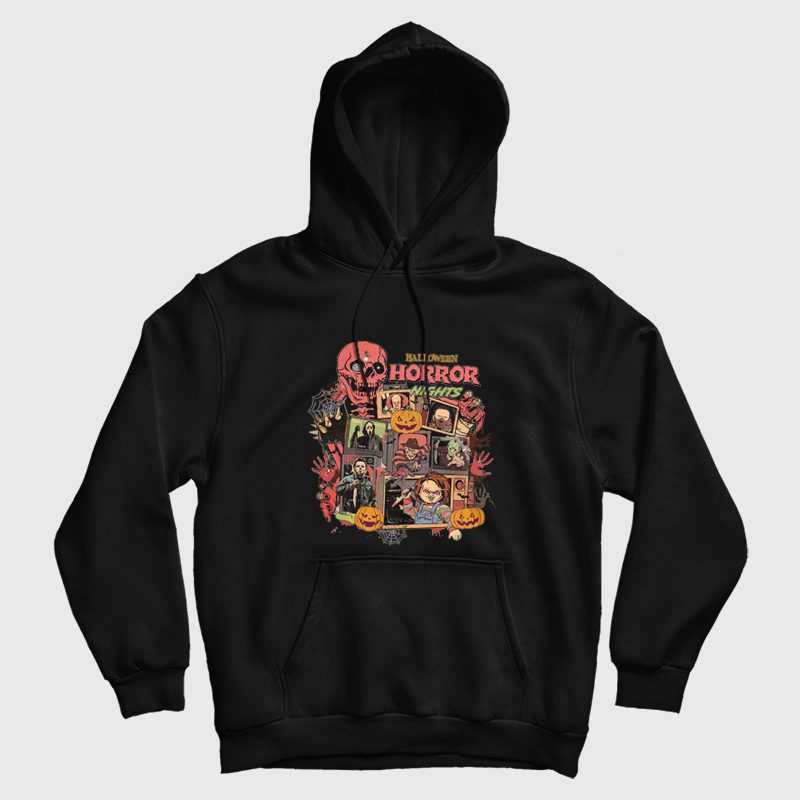 Vintage 90s Halloween Horror Nights Hoodie Vintage 90s Halloween Horror Nights Hoodie
