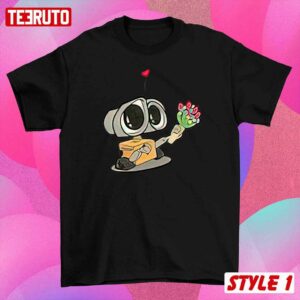 Walle And Eve Pixar Cartoon Couple Matching Valentine Hoodie