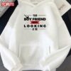 Warning Your Boyfriend Keeps Looking At Me Valentine Quote Unisex Hoodie