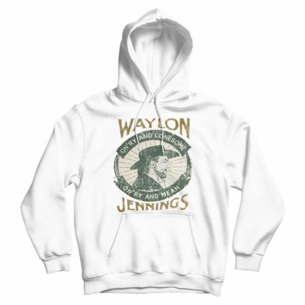 Waylon Jennings Vintage 70’s Style Hoodie