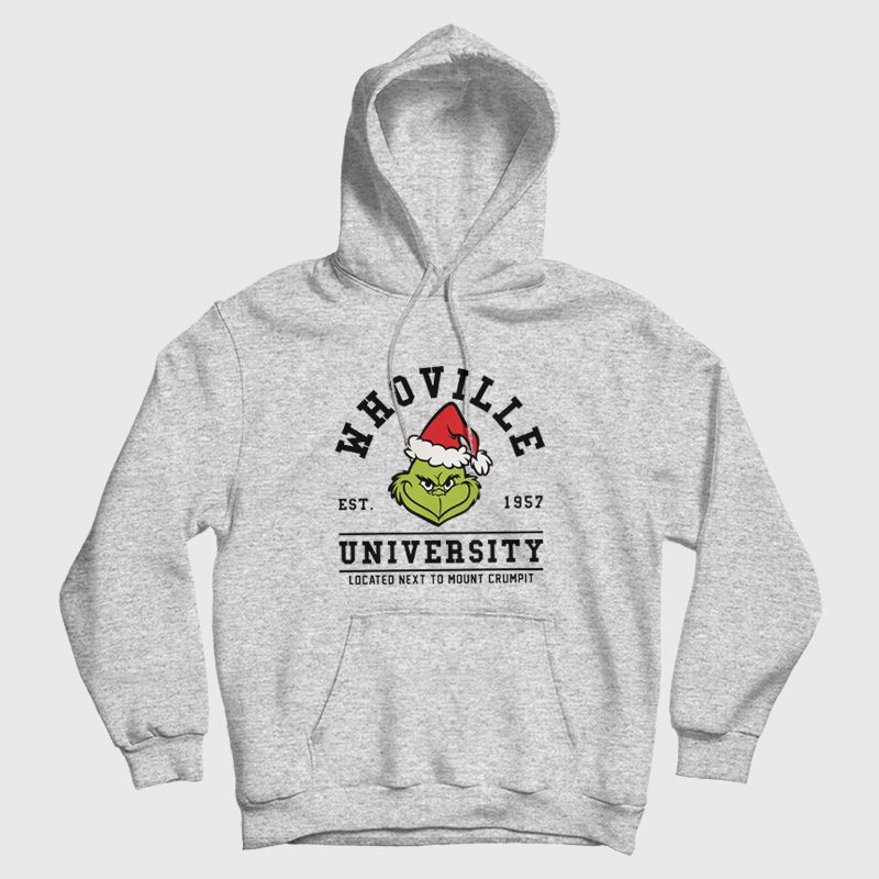 Whoville University Grinch Hoodie Whoville University Grinch Hoodie