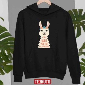 Will You Be My Llamentine 2022 Cute Unisex T Shirt 3