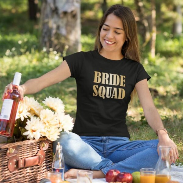 Women T-shirt Bride Squad
