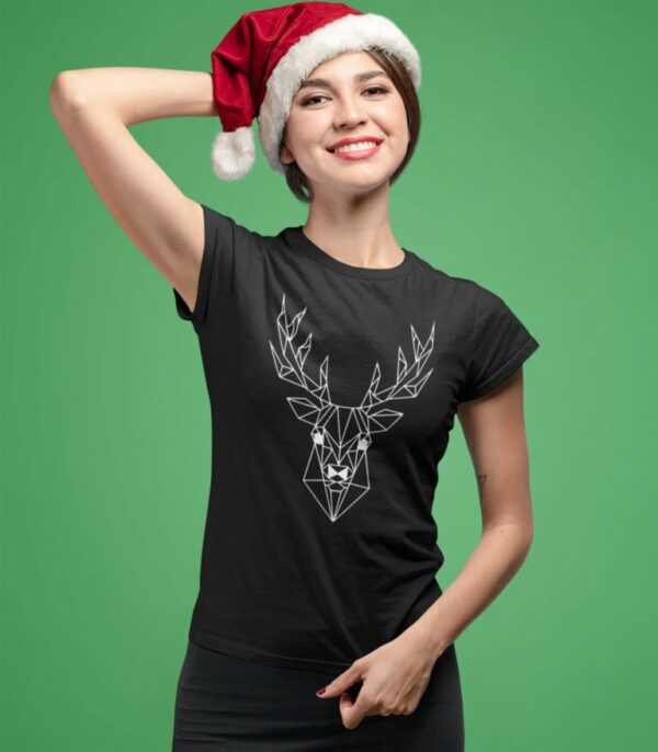 Women T-shirts Black Deer