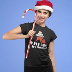 Women T-shirts Calm Santa