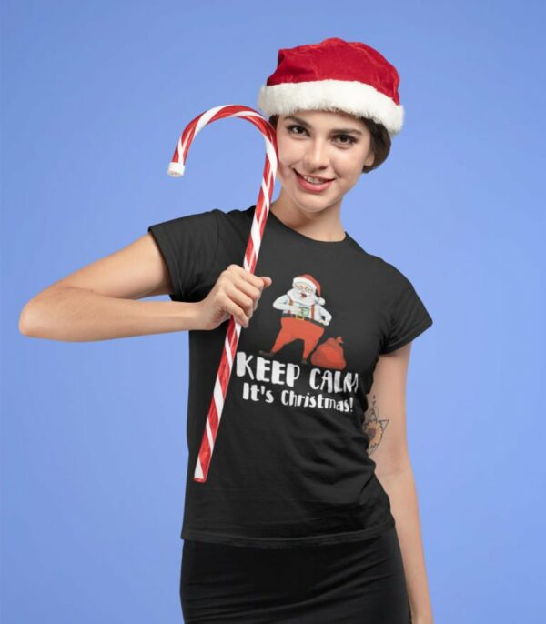 Women T-shirts Calm Santa