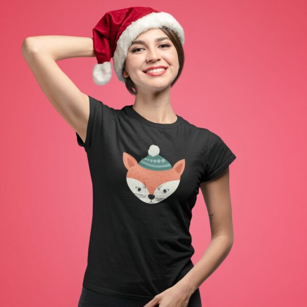 Women T-shirts Christmas Fox