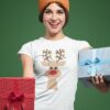 Women T-shirts Deer And Lights