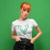 Women T-shirts Deer In Green