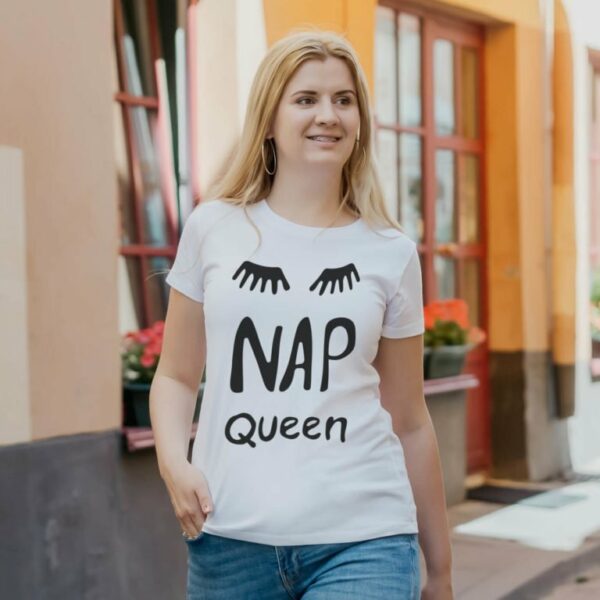 Women T-shirts Queen of Nap
