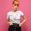 Women T-shirts Red Christmas Deer