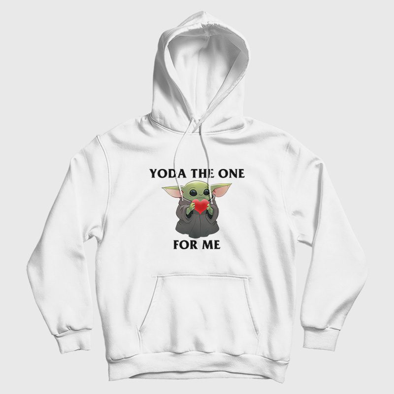 Yoda The One For Me Baby Yoda Hugs Heart Star Wars Valentine Hoodie Yoda The One For Me Baby Yoda Hugs Heart Star Wars Valentine Hoodie