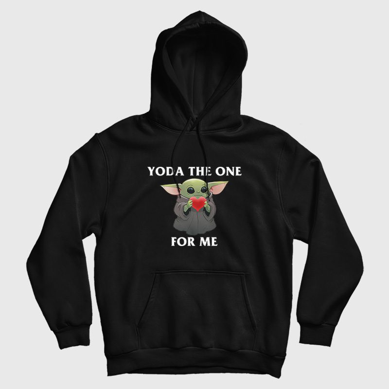 Yoda The One For Me Baby Yoda Hugs Heart Star Wars Valentine Hoodie Yoda The One For Me Baby Yoda Hugs Heart Star Wars Valentine Hoodie