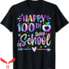 100th Day Of School T-Shirt Happy Tie Dye Rainbow