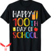 100th Day Of School T-Shirt Teacher And Student Smarter