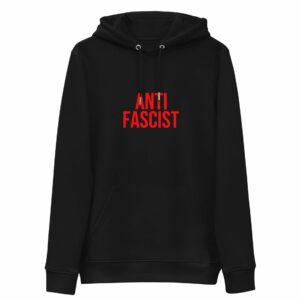 Anti-Fascist Red Unisex Organic Hoodie