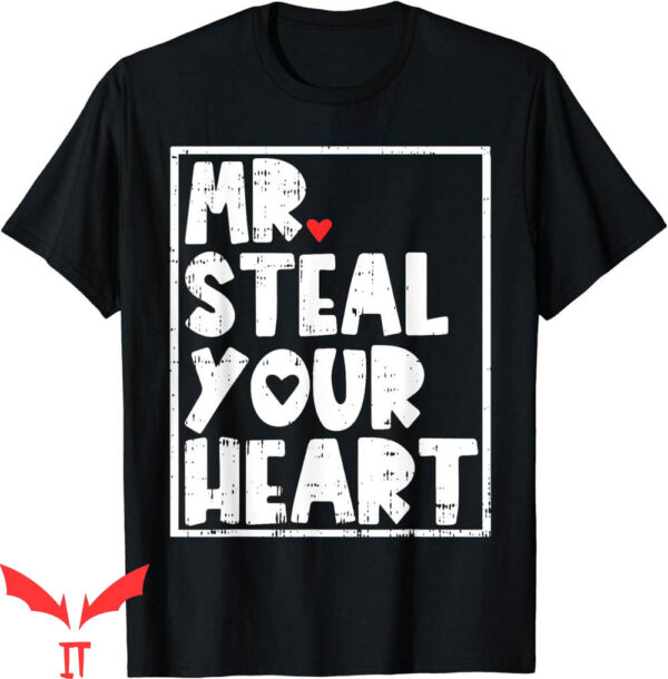 Boys Valentines T-Shirt Mr Steal Your Heart Valentines Day