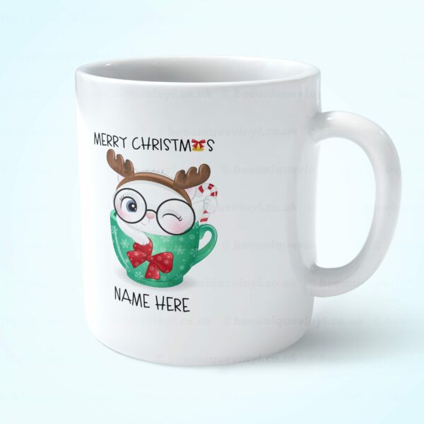 Christmas Cat Mug 1 – Personalised Cat Mug  Bee Unique  Get your own mug now